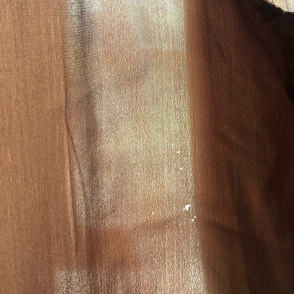 Vintage 100% Silk Button Up Safari Blouse Front Pockets Carole Little St Tropez - Picture 14 of 16